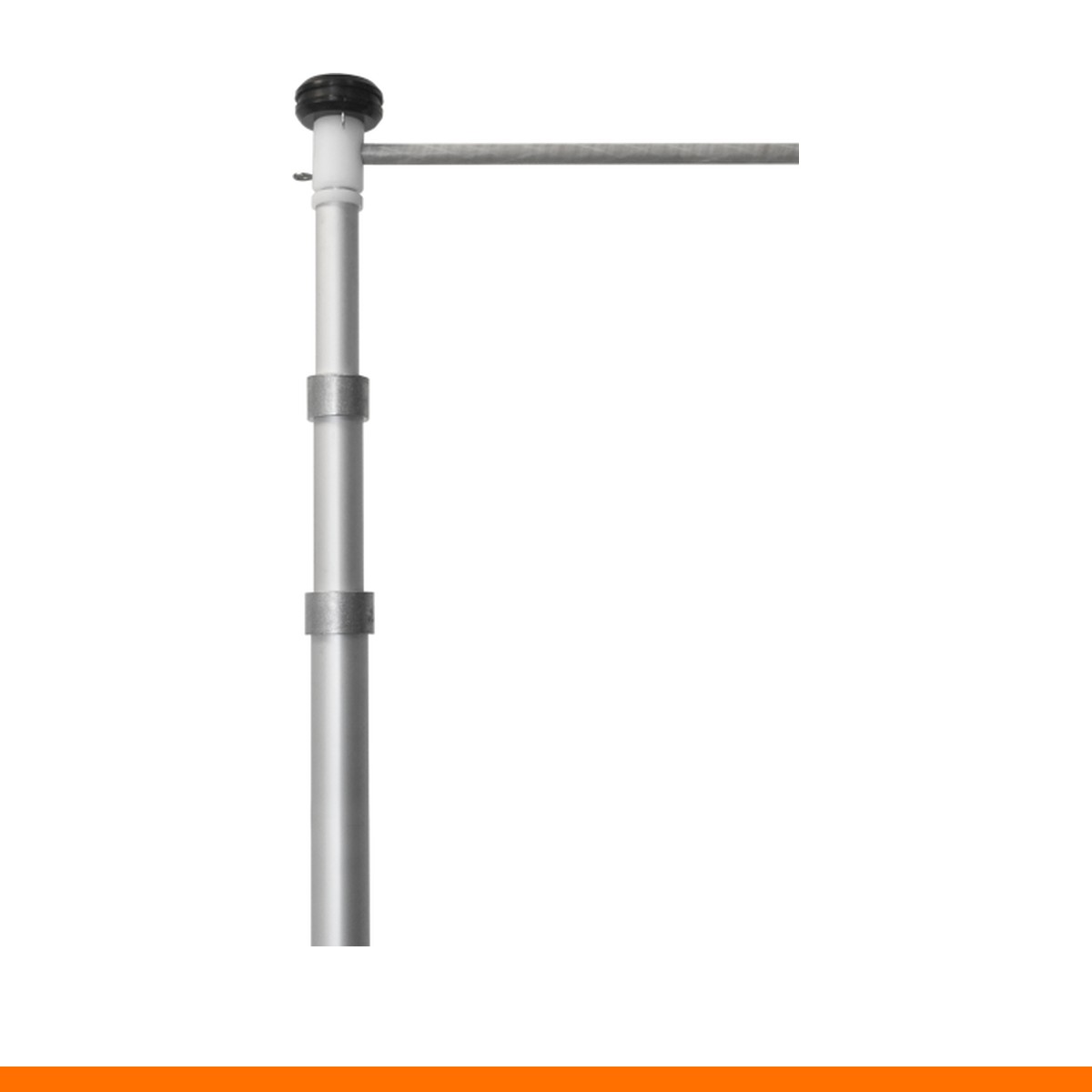 Telescopische vlaggenmast 3-delig (2,1 - 5,5 m)